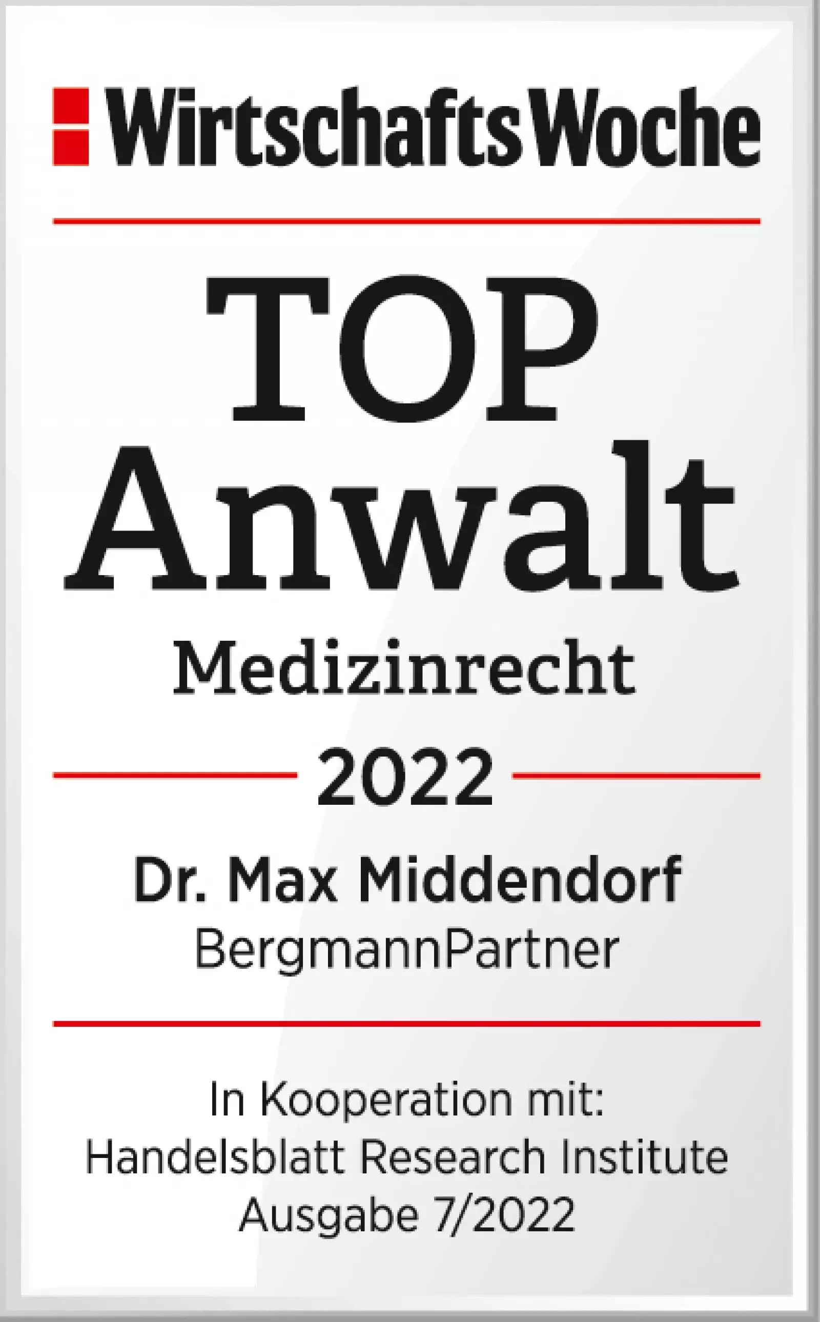 BergmannPartner Top Anwalt 2022 BergmannPartner Top Anwalt 2022