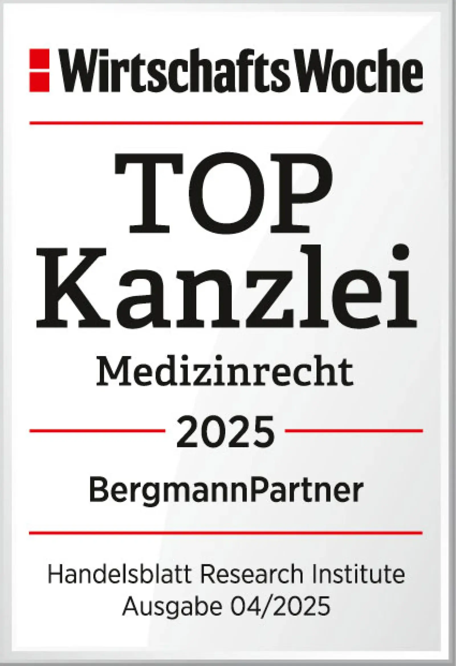 BergmannPartner Auszeichnung von Wirtschaftswoche BergmannPartner Auszeichnung von Wirtschaftswoche