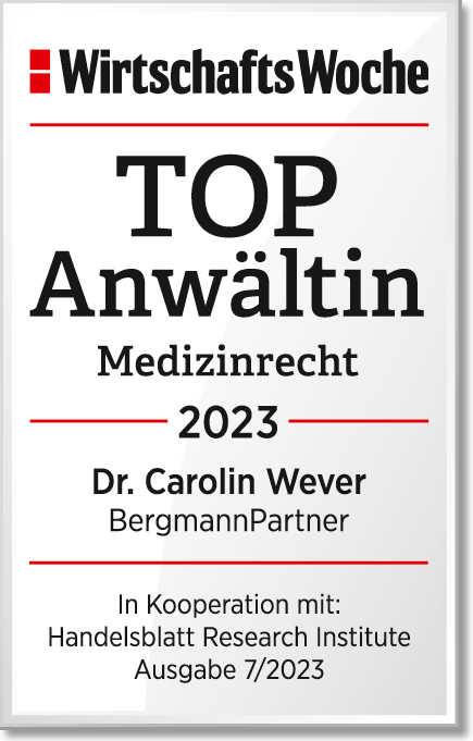 WiWo_TOPAnwaeltin_Medizinrecht_2023_Dr_Carolin_Wever WiWo_TOPAnwaeltin_Medizinrecht_2023_Dr_Carolin_Wever
